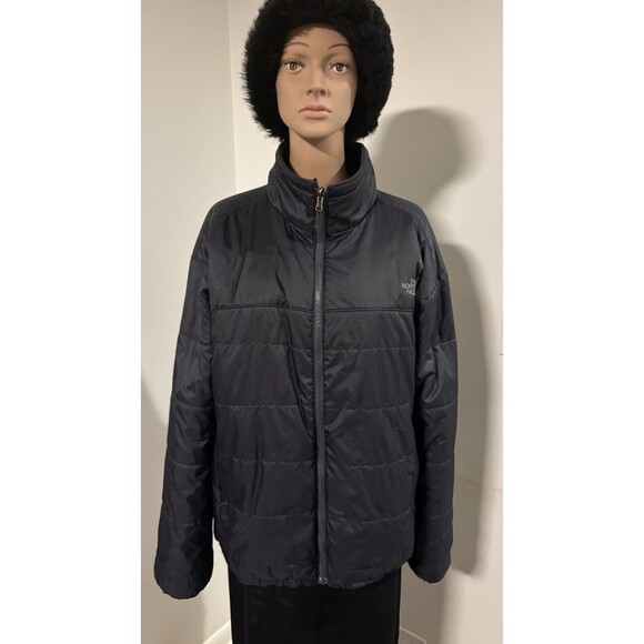 The North Face Other - NORTH FACE Dark Navy Blue Nylon Quilted Light Weight Puffer Down Jacket Men’s XL